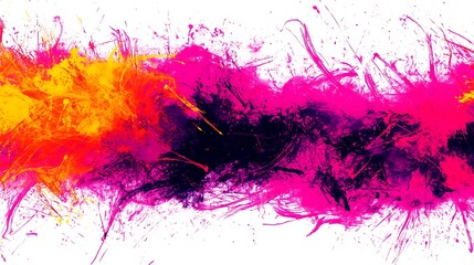 Fototapeta premium Abstract Expressive Colorful Paint Splatter