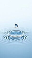 Water drop ripple effect.