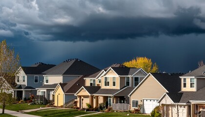 clouds storm over houses © Muji Creatives