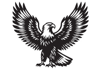eagle flying logo silhouette vector, eagle logo icon silhouette, bald eagle silhouette, black american eagle flying logo silhouette, flying eagle bird silhouette isolated on white background