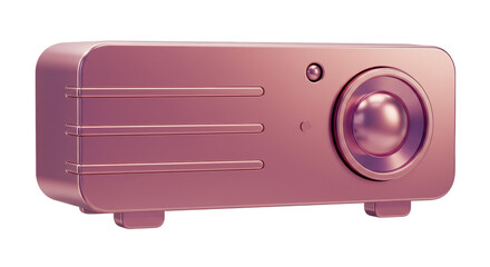Isolated Retro Movie Projector Entertainment Night