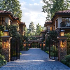 Obraz premium street in the city