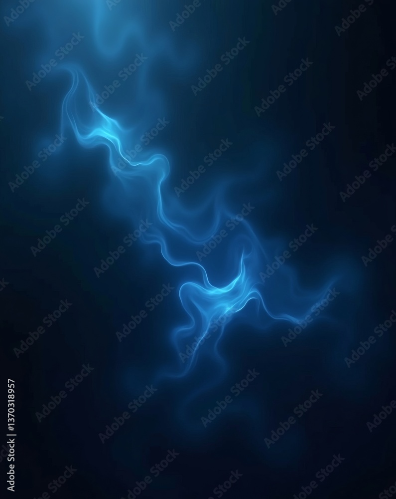 Aufkleber abstract, ethereal, and glowing blue waves, creating a mesmerizing visual display. it evokes a sense