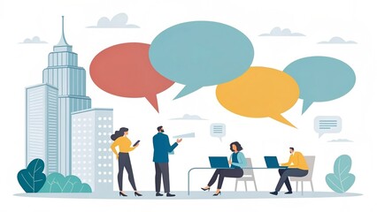 Obraz premium Cybernetic Landscape: Networked Intelligence