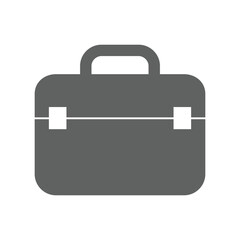 vector illustration of a black briefcase icon