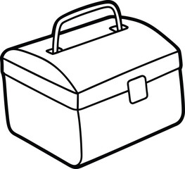 Lunchbox Line Art Vector