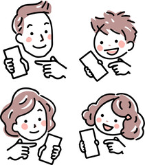 家族でスマホを使う＿情報交換