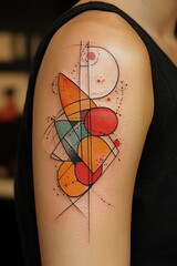 Geometric Tattoo on Shoulder