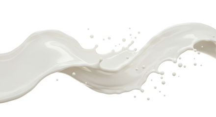 Isolated Milk Splash