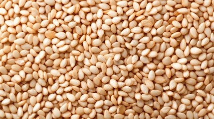 Fototapeta premium Close-up of raw sesame seeds texture