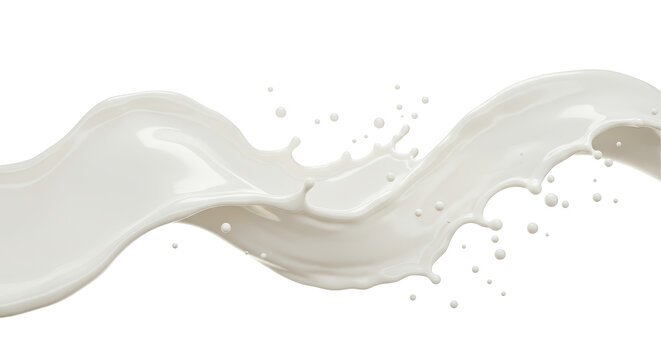 Isolated Milk Splash