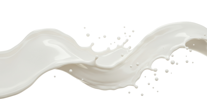 Isolated Milk Splash