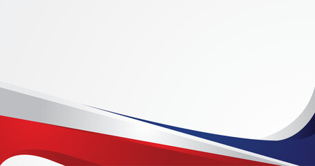 Modern red blue white geometric background