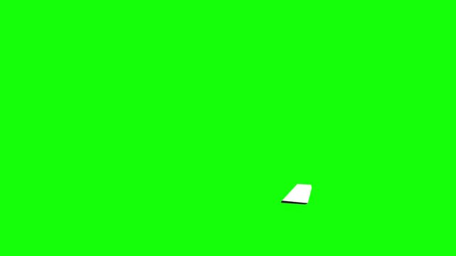 3d animation of a tearing chain on a green screen