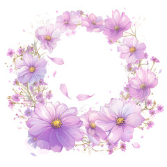 Fototapeta premium Floral flower vector Illustrations on white background
