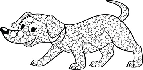 coloring page dog