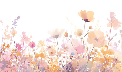 Obraz premium Floral flower vector Illustrations on white background