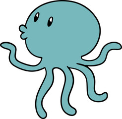 Illustration of squid

