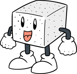 Illustration of sugar cube

