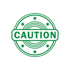 green caution rubber stamp, flat education label minimalist design for digital and print projects
 Graphic Design Icons Making a Huge Impact on Visual Aesthetics