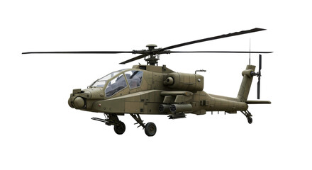 Isolated Military Helicopter