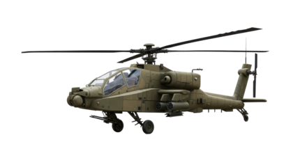 Isolated Military Helicopter