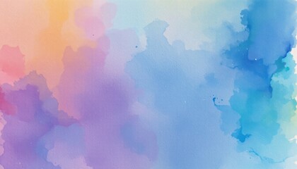 Obraz premium Abstract Pastel Watercolor Background Soft Blue Purple and Orange Hues