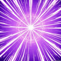 Anime-style background illustration of purple lightning radially bursting - intense thunderstorm, cool effects, perfect for games and fantasy works