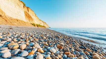 Relaxing seaside escape coastal cliffs landscape photography calm waters scenic viewpoint tranquil nature © Manon