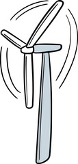 Illustration of wind turbine

