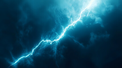 Power of Nature: A striking image capturing the raw power and beauty of a vibrant lightning strike against a dramatic, stormy sky.