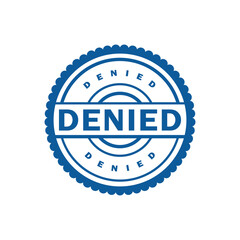 blue denied rubber stamp, flat education label minimalist design for digital and print projects
 Graphic Design Icons Making a Huge Impact on Visual Aesthetics