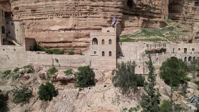 Ancient St. George Monastery Nestled in the Judean Desert 