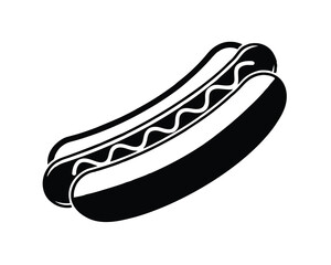 Hotdog vector illustration, Hotdog icon