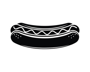 Hotdog vector illustration, Hotdog icon