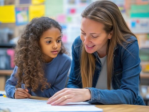 Enthusiastic Teacher-Student Interaction in a Creative Classroom - Fostering Academic Growth and Positive Reinforcement through Engaging Tutoring Sessions