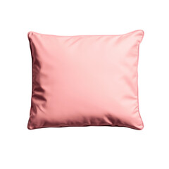 soft pink pillow with smooth texture, perfect for home decor and adding cozy touch to any room isolated on a transparent background