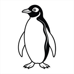 Fototapeta premium vector illustration of a penguin