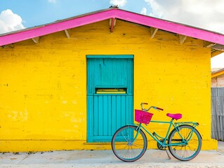 Colorful Beach House Bike
