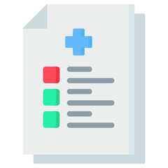 Obraz premium Medical Report Icon