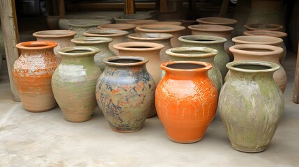 Handcrafted Clay Pots Rustic Pottery Collection