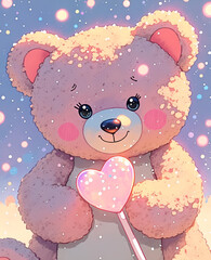 Obraz premium クマ, テディ, おもちゃ, manga, 動物, 愛, ベクター, イラスト, ハート, テディベア, 赤ちゃん, バレンタイン, 文科系, 楽しい, 茶色, カード, デザイン, くじ引き, かわいい, 贈り物, セッション, 休日, 日, キッズ, 子供時代, 誕生日, 幸せな, クリスマス, 喜び, 柔らかい, 甘い, アイコン, 孤立した, ピンク, 毛皮, もの, 赤