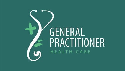 Logo for general practitioner. Vector illustration