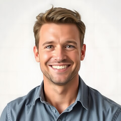 portrait of a young man, smile, face, people, person