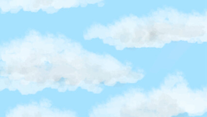 Blue Sky with White Clouds