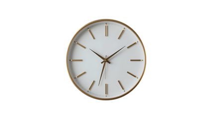 Elegant minimalist wall clock png