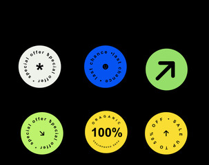 Fototapeta premium vector stickers, sticker design, sale sticker,