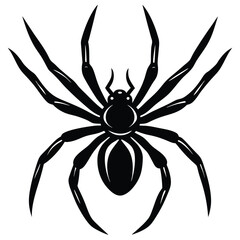 vector emage of spaider silhoette vector