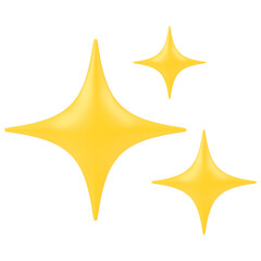 3d golden star Illustration 