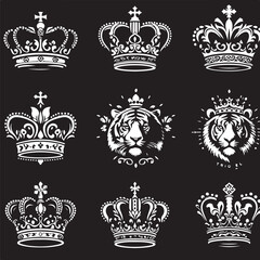 Luxury Ornamental Tattoos Vintage Vector Bundle | Baroque, Royal Frames & Floral Designs